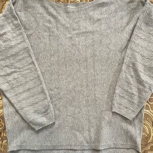 Milano Heather Gray Women's Crew Neck Sweater